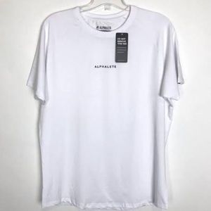 NWT! Alphalete Performance Shirt in white (Large)